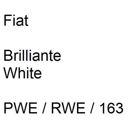 Fiat, Brilliante White, PWE / RWE / 163.